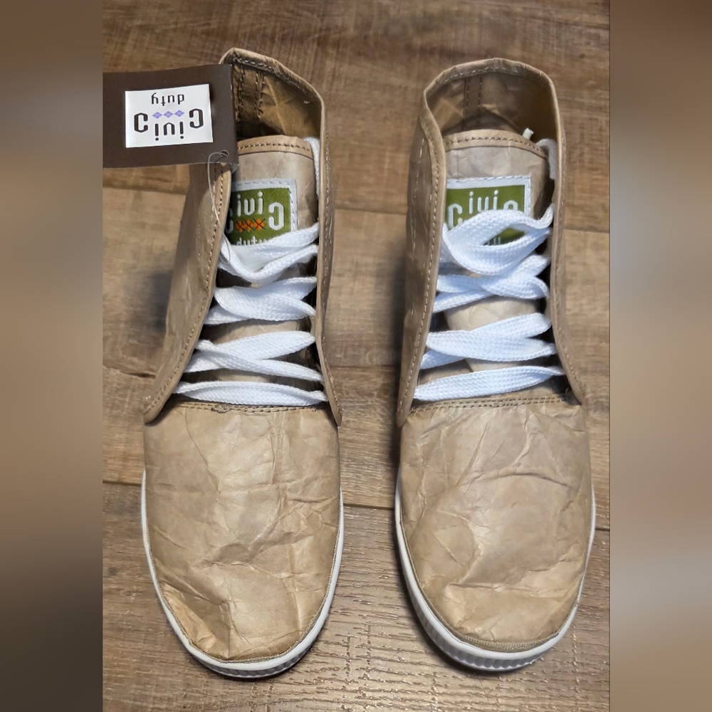 Civic Duty ($85) Sensation Tyvek High Top Sneakers - Picture 2 of 10